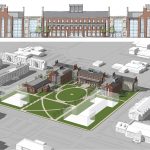 Under construction Architect's rendering of new laboratory science building