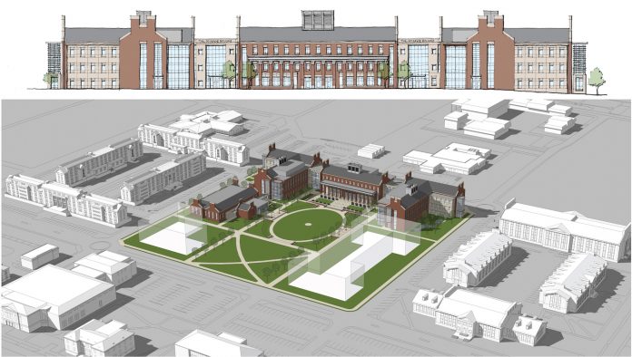 Architect's rendering of new laboratory science building
