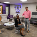 Tech Tomorrow: What have we done, part 1 Launchpad Director Simone McKelvey and Assistant Director Chris Kohl in the Launchpad reception area.