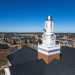 What’s next for Tech Tomorrow? New cupola on Derryberry Hall against a clear blue sky