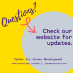 Center for Career Development update for faculty and staff