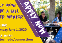 Apply to be a Fall 2020 Peer Mentor!