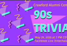 Crawford Alumni Center to host 90s Trivia LIVE on Facebook May 29 at 7 p.m.