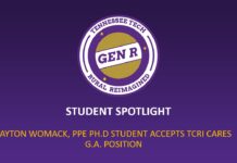 Student Spotlight: Payton Womack Accepts G.A. through TCRI CARES Grant