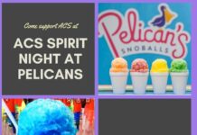 Pelican’s Snoballs Sprirt Night for ACS