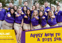 Apply now to be a 2021 Student Orientation Assistant (SOA)!