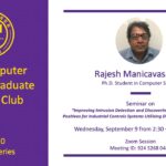 CSC Grad Student Club Research Seminar Sept. 9