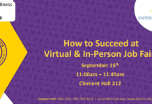 Purple Career Readiness Workshop on Sept. 15: How to Succeed at Virtual Fairs