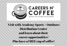 Careers n’ Coffee featuring Academy Sports+Outdoors is Wed., Sept. 23 at 11 a.m.