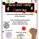 National society of Black Engineers General Body Meeting
