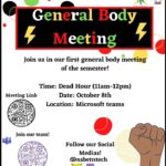 First October General Body Meeting – NSBE