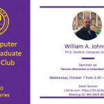 CSC Grad Student Club Research Seminar Oct. 7