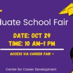 Virtual Graduate and Professional School Fair is Oct. 29 from 10 a.m. – 1 p.m.