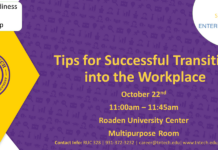 Purple Workshop on Oct. 22: Tips for Successful Transition into the Workplace