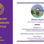CSC Grad Student Club Research Seminar Oct. 21
