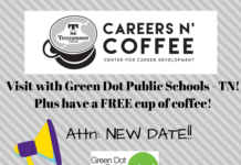 Careers n’ Coffee featuring Green Dot Public Schools POSTPONED to Oct. 29