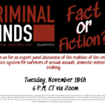 SAVE THE DATE for “Criminal Minds: Fact or Fiction?”