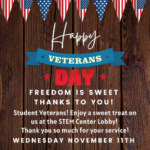 Sweet Salute for Veterans at the STEM Center