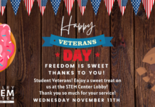 Sweet Salute for Veterans at the STEM Center