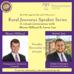 Rural Journeys Speaker Series – Tues., Nov. 17 at 3 pm