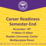 Gold/Purple Career Readiness Semester-End Workshop on Thurs., Nov. 19