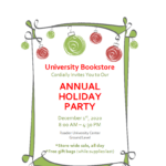 Bookstore Holiday Party Dec. 1, 2020