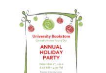 Bookstore Holiday Party Dec. 1, 2020