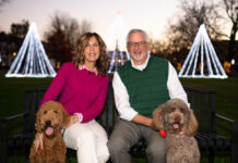 Enjoy holiday lights on the Quad