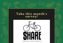 Take this month’s survey on the Bike Share Program!