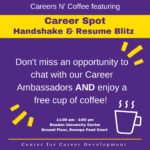 Careers n’ Coffee – Handshake and Resume Blitz is Tuesday, Jan. 19