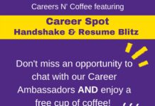 Careers n’ Coffee – Handshake and Resume Blitz is Tuesday, Jan. 19