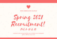 Omega Phi Alpha Spring Recruitment 2021