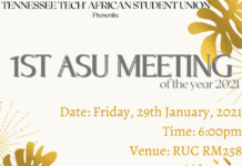 Tennessee Tech African Student Union Meeting