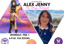 Join us TONIGHT for An Evening with Alex Jenny, The Drag Therapist