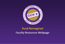 Rural Reimagined Faculty Resources Webpage
