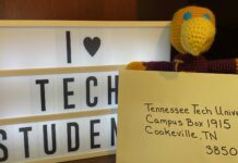 University Advancement reminds everyone to use Box 1915 and Zip Code 38505