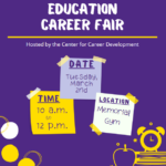 Education Career Fair is in Memorial Gym on Tuesday, Mar. 2