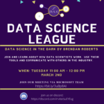 Data Science second meeting: Data Science in the dark