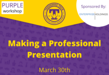 Purple Career Readiness Workshop on Mar. 30: Making Effective Presentations
