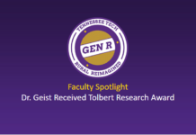 Faculty Spotlight: Dr. Geist Received Tolbert Research Award