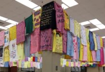 April 5 – 9 The Clothesline Project displayed