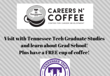 Careers n’ Coffee featuring TN Tech College of Graduate Studies is Tues., Apr. 6