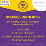 Purple Career Readiness Makeup Workshop on Apr. 15