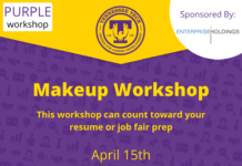 Purple Career Readiness Makeup Workshop on Apr. 15