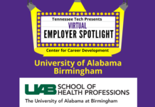 Virtual Employer Spotlight feat UAB School of Health Professions is Tues, Apr 20