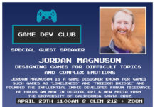 Game Dev Club Guest Speaker – Jordan Magnuson