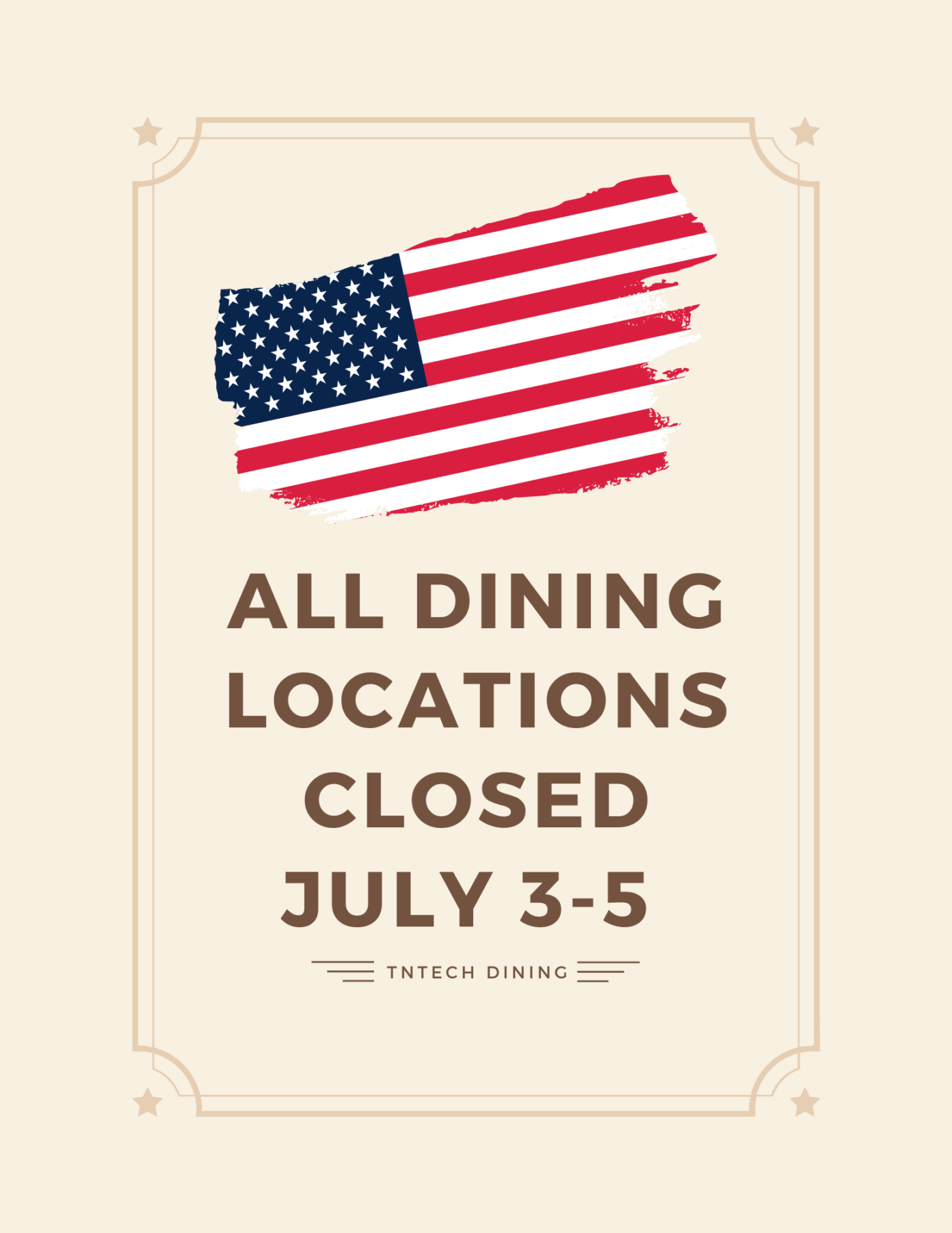 Dining hours Tech Times