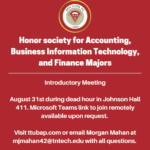 Join Beta Alpha Psi At Our First Meeting of the Semester!