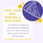 First Chem Med Club Meeting 9/7