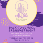 Calling All Ladies in Civil Engineering! Back-to-School Breakfast Night